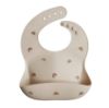 Picture of mushie Silicone Baby Bib | Adjustable Fit Waterproof Bibs (Rainbows)