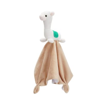 Picture of Pro Goleem Llama Security Blanket Soft Loveys for Babies for Boys and Girls Newborn Lovie Infant Blankie Llama Baby Stuff Baby Snuggle Toy Stuffed Animal Baby Gifts 14 Inch