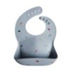 Picture of mushie Silicone Baby Bib | Adjustable Fit Waterproof Bibs (Retro Cars)