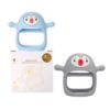 Picture of Smily Mia 2pack Baby Teething Toys for 0-6 3-6Months |Penguin Teether | Hand Teethers| Teething Mittens|Chew Toys for Teething Pain Relief, Baby Pacifiers| New Born Essentials, Blue+Grey