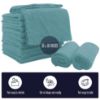 Picture of 16 Pack Baby Washcloths - Luxury Coral Fleece - Extra Absorbent and Soft Wash Clothes for Newborns, Infants and Toddlers - Suitable for Sensitive Skin and New Born - Baby Shower - Teal, 10x10 Inch