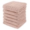 Picture of Comfy Cubs Muslin Baby Washcloths 6 Pack - Soft 6-Layer Cotton Wash Cloths for Sensitive Skin - 10"x10" Large, Gentle, Absorbent Infant Essentials for Newborn and Toddlers - (Blush)