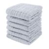 Picture of Comfy Cubs Muslin Baby Washcloths 6 Pack - Soft 6-Layer Cotton Wash Cloths for Sensitive Skin - 10"x10" Large, Gentle, Absorbent Infant Essentials for Newborn and Toddlers - (Slate)