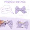 Picture of CÉLLOT 40 Pieces Girls Hair Bows Linen Fabric Bows Alligator Clips Hair Accessories for Little Girls Toddlers Kids and Teens