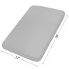 Picture of Biloban Pack and Play Sheets Fitted, 2 Pack Pack and Play Sheet Fits for Graco Pack n Play Mattress, Neutral Playard Sheets for Baby Boys and Girl, Grey & Pink, 38”X 26”