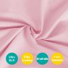 Picture of Biloban Pack and Play Sheets Fitted, 2 Pack Pack and Play Sheet Fits for Graco Pack n Play Mattress, Neutral Playard Sheets for Baby Boys and Girl, Grey & Pink, 38”X 26”