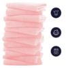 Picture of 16 Pack Baby Washcloths - Luxury Coral Fleece - Extra Absorbent and Soft Wash Clothes for Newborns, Infants and Toddlers - Suitable for Sensitive Skin and New Born - Baby Shower - Pink,10x10 Inch