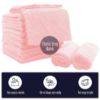 Picture of 16 Pack Baby Washcloths - Luxury Coral Fleece - Extra Absorbent and Soft Wash Clothes for Newborns, Infants and Toddlers - Suitable for Sensitive Skin and New Born - Baby Shower - Pink,10x10 Inch