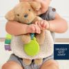 Picture of Itzy Ritzy - Itzy Lovey Including Teether - Baby Lovey with Teether, Textured Ribbons & Dangle Arms - Features Crinkle Sound, Sherpa Fabric and Minky Plush (Puppy)