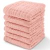 Picture of Comfy Cubs Muslin Baby Washcloths 6 Pack - Soft 6-Layer Cotton Wash Cloths for Sensitive Skin - 10"x10" Large, Gentle, Absorbent Infant Essentials for Newborn and Toddlers - (Lace)