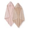 Picture of Burt's Bees Baby Hooded Towels, Absorbent Knit Terry, Super Soft Single Ply, 100% Organic Cotton