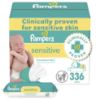Picture of Pampers Baby Wipes, Sensitive, Water Based Wipe, Clinically Proven, Hypoallergenic, and Unscented for Babies, 336 Wipes Total (4 Flip-Top Packs)