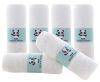 Picture of HIPHOP PANDA Baby Washcloths, Rayon Made from Bamboo - 2 Layer Ultra Soft Absorbent Newborn Bath Face Towel - Reusable Baby Wipes for Delicate Skin - White, 6 Pack