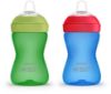 Picture of AVENT Philips Spout Sippy Cup with Soft Spout and Leak-Proof Design, Blue/Green, 10oz, 2pk, SCF801/21