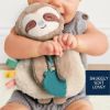 Picture of Itzy Ritzy - Itzy Lovey Including Teether - Baby Lovey with Teether, Textured Ribbons & Dangle Arms - Features Crinkle Sound, Sherpa Fabric and Minky Plush (Sloth)