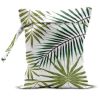 Picture of zcyxuuw Wet Bag, Wet Dry Bag, Wet Bag for Swimsuit, Travel, Beach, Pool, Diapers, Dirty Yoga Gym Clothes, Makeup Bag, Waterproof Tropical Palm Leaves Decor Jungle Palm Leaf Favors