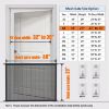 Picture of Dog Gate for Stairs Pet Gates for The House: Dogs Screen Mesh Gate for Doorways Stairways Indoor Safety 29 inches Tall, 38 inch Wide