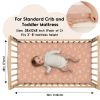 Picture of Yoofoss Baby Crib Sheets for Boys Girls, Fitted Crib Sheet 2 Pack for Standard Crib and Toddler Mattress, Super Soft Microfiber Baby Sheet 28x52x8in Animal World