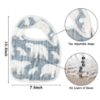 Picture of Zainpe 6Pcs Muslin Cotton Baby Bibs Tree Snowflake Bear Bib Adjustable Neutral Burp Cloths with 6 Absorbent Soft Layers for Unisex Infant Toddler Newborn Drooling Feeding Teething