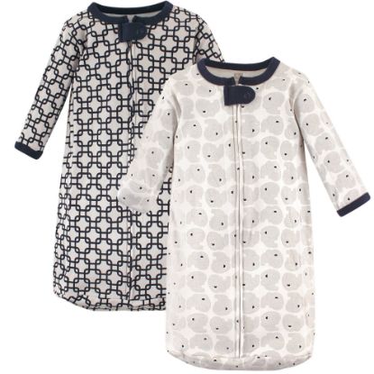 Picture of Hudson Baby Unisex Baby Cotton Long-Sleeve Wearable Sleeping Bag, Sack, Blanket, Elephant, 0-3 Months