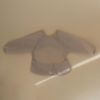 Picture of mushie Long Sleeve Baby Bib | Mess Free & Waterproof Fabric for Toddlers | Adjustable Fit for Ages 6-24 Months (Fog)
