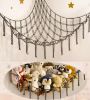 Picture of mirolam Stuffed Animals Hammock Net Corner-Hanging Stuff Animal Toy Storage Organizer for Plush Plushie Room Bedroom Nursery Decor Toy Storage Organization