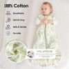 Picture of Yoofoss Baby Sleep Sack 0-6 Months 0.5 TOG Baby Wearable Blanket, 100% Cotton Infant Toddler Sleeping Sack 2-Way Zipper Lightweight Sleep Sack, Grass Green