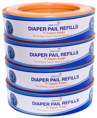 Picture of ChoiceRefill Compatible with Diaper Genie Pails, 4-Pack, 1080 count