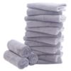 Picture of 16 Pack Baby Washcloths - Luxury Coral Fleece - Extra Absorbent and Soft Wash Clothes for Newborn, Infants and Toddlers - Suitable for Sensitive Skin and New Born - Baby Shower - Light Grey,10x10 Inch