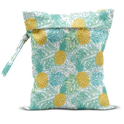 Picture of zcyxuuw Wet Bag, Wet Dry Bag, Wet Bag for Swimsuit, Travel, Beach, Pool, Diapers, Dirty Yoga Gym Clothes, Makeup Bag, Waterproof Tropical Palm Leaves Decor Jungle Palm Leaf Favors