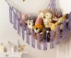 Picture of Stuffed Animal Hammock Corner with LED Light - Toy Storage Hammock Plushie Net Organizer - Teddy Bear Stuffy Hammock - Purple Nursery Decor Baby Kids Bedroom Nursery Furniture