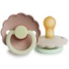 Picture of FRIGG Daisy Night Natural Rubber Baby Pacifier | Made in Denmark | BPA-Free (Blush/Cream, 0-6 Months) 2-Pack