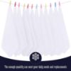 Picture of 16 Pack Baby Washcloths - 10x10 Inch, Microfiber baby towel - Absorbent and Soft baby Wash Clothes for Newborns, Infants and Toddlers - Quick Dry for baby boys and girls face towel - White