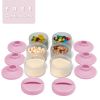 Picture of Termichy Stackable Formula Dispenser Portable Milk Powder Container, 2 Pack, Baby Pink