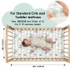 Picture of Yoofoss Baby Crib Sheets for Boys Girls, Fitted Crib Sheet 2 Pack for Standard Crib and Toddler Mattress, Super Soft Microfiber Baby Sheet 28x52x8in Forest Bear