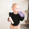Picture of The First Years Squeeze & Sip Toddler Straw Cups - Squeezable Transition Sippy Cup with Silicone Straw - Toddler Feeding Supplies - Pink/Purple/Blue - 7 Oz - 3 Count - Ages 6 Months and Up