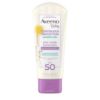 Picture of Aveeno Baby Continuous Protection Zinc Oxide Mineral Sunscreen Lotion for Sensitive Skin, Broad Spectrum SPF 50, Tear-Free, Sweat- & Water-Resistant, Paraben-Free, Travel-Size, 3 fl. oz