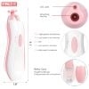 Picture of Baby Nail Trimmer Electric, FANSIDI Baby Nail File Infant Nail Clippers with 10 Grinding Pads 8 Sandpapers for Newborn Infant Toddler or Adults Toes Fingernails Care - AA Battery Operated (White/Pink)