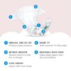Picture of Amazon Brand - Mama Bear Plush Protection Diapers - Size Newborn, 32 Count, Hypoallergenic Premium Disposable Baby Diapers, White and Cloud Dreams