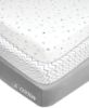 Picture of American Baby Company 3 Pack Fitted Mini Crib Sheet 24" x 38", Soft Breathable Neutral 100% Cotton Jersey Portable Sheet, Gray Star/Zigzag, for Boys and Girls, Fits Most Pack N Play Mattresses