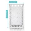 Picture of American Baby Company 3 Pack Fitted Mini Crib Sheet 24" x 38", Soft Breathable Neutral 100% Cotton Jersey Portable Sheet, Gray Star/Zigzag, for Boys and Girls, Fits Most Pack N Play Mattresses
