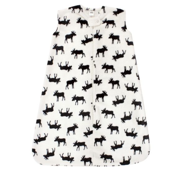 Picture of Hudson Baby Unisex Baby Plush Sleeping Bag, Sack, Blanket, Sleeveless Moose, 12-18 Months