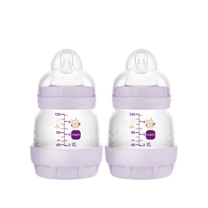 Picture of MAM Easy Start Anti-Colic Baby Bottles, Extra Slow Flow, Breastfeeding-Like Silicone Nipple Bottle, Reduces Colic, Gas, & Reflux, Easy-to-Clean, BPA-Free, Vented Baby Bottles for Newborns, 0-3 Months