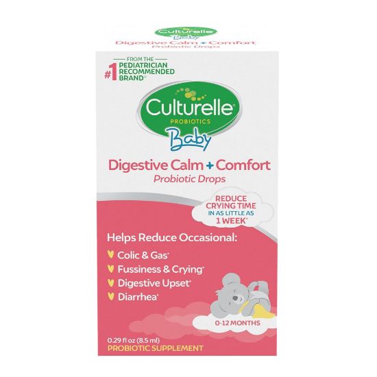 Picture of Culturelle Baby Digestive Calm & Comfort Probiotic (Age 0-12 Mos) 8.5Ml, Helps Periodic Colic, Gas, Fussiness, Crying & Digestive Upset In Infants & Newborns, Vegan Non-Gmo Gluten-Free, 1 Mos. Supply
