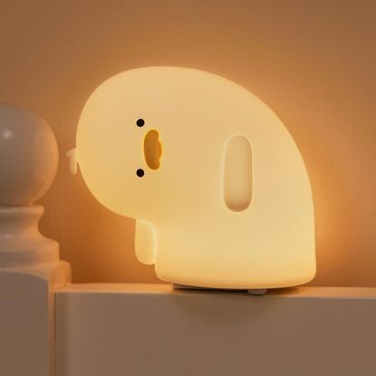 Picture of Cute Duck Lamp,Fun Lying Flat Duck/Chicken/Pig/Rabbit/Panda Night Light,LED Squishy Animal Novelty Lamp,Toddler Baby Night Light Christmas gifts for Kids,Nursery Touch Kawaii Lamp Room/House Décor