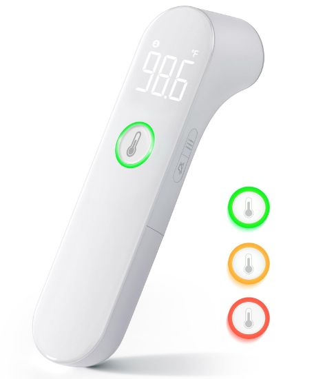 Picture of Thermometer for Adults and Kids, Fast Accurate Baby Thermometer, FSA HSA Eligible, Fever Alarm & Mute Mode, Baby Essentials - Lifetime Support