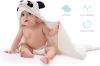 Picture of HIPHOP PANDA Hooded Towel - Rayon Made from Bamboo, Bath Towel with Bear Ears for Newborn, Babie, Toddler, Infant - Absorbent Large Baby Towel - Panda, 30 x 30 Inch
