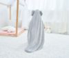 Picture of HIPHOP PANDA Hooded Towel - Rayon Made from Bamboo, Bath Towel with Bear Ears for Newborn, Babie, Toddler, Infant - Absorbent Large Baby Towel - Grey Elephant, 30 x 30 Inch