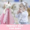 Picture of Pro Goleem Unicorn Loveys for Babies Soft Plush Pink Security Blanket for Girls Snuggle Toy Stuffed Animal Lovies for Babies Baby Girl Gifts for Newborn, Infant and Toddler, 16 Inch