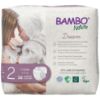 Picture of Bambo Nature Hypoallergenic Baby Diapers, Eco-Labelled Sustainable Diapers, Enhanced Leakage Protection, Totally Chlorine-free, Skin Friendly, and Super Absorbent - Size 2 (32 Count)